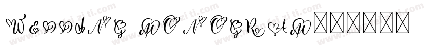 Wedding Monogram字体转换